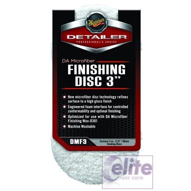 Meguiars DA Microfibre Finishing Disc 3" Pack of Two DMF3