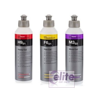 Koch Chemie 250ml Polish Sample Kit - H9 F6 & M3