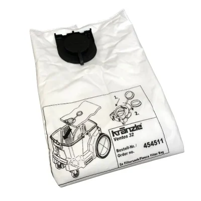 Kranzle 5Pk of Fleece Dust Bags To Fit Ventos 32 - 454511