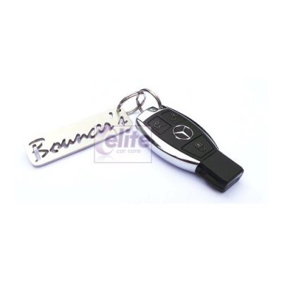 Bouncer's Heavyweight Stainless Steel Logo Keyring