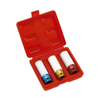 Clarke ½” Drive Alloy Wheel Thin Wall Sockets (3 Pack)