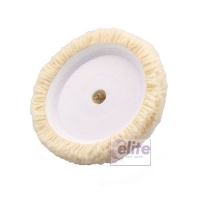 Elite Twisted Wool White Heavy Cutting Pad 160mm